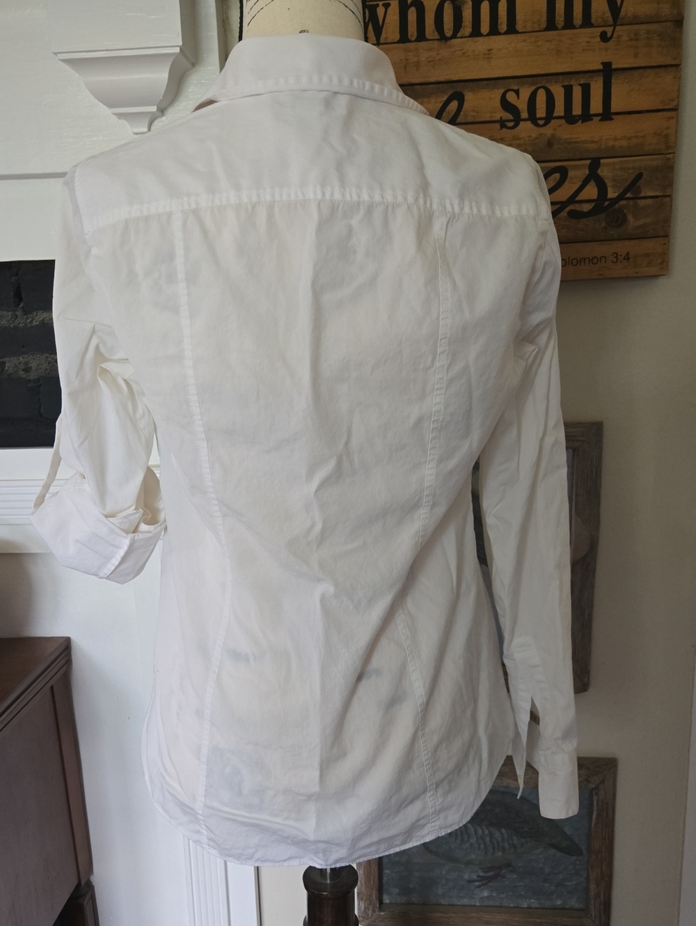 Banana Republic White Collared Shirt - Picture 5 of 8